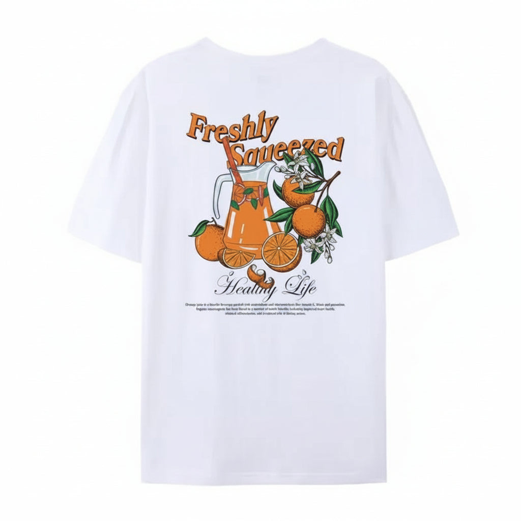 Women’s Citrus Print Loose T-Shirt