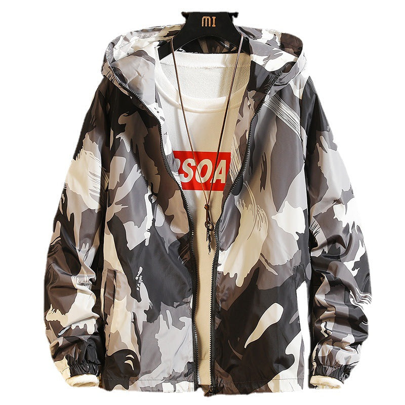 Men’s Hooded Zip Casual Jacket