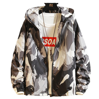 Men’s Hooded Zip Casual Jacket