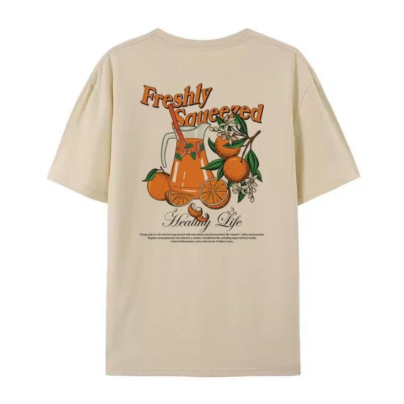 Women’s Citrus Print Loose T-Shirt