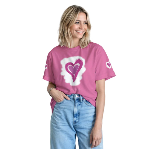 CoupleStyle Pink Casual T-Shirts Set