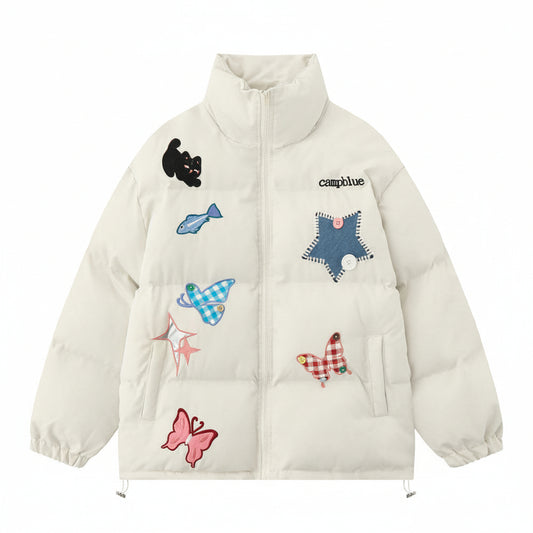 Men’s Butterfly Patch Casual Jacket