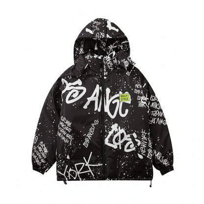 Men’s Graffiti Padded Winter Jacket