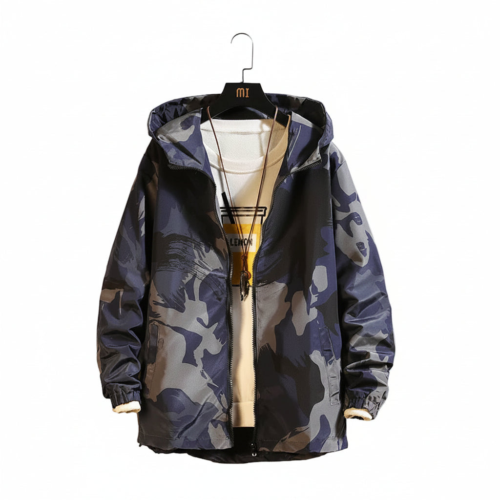Men’s Hooded Zip Casual Jacket