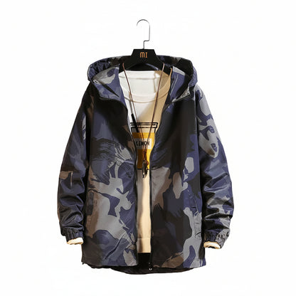 Men’s Hooded Zip Casual Jacket
