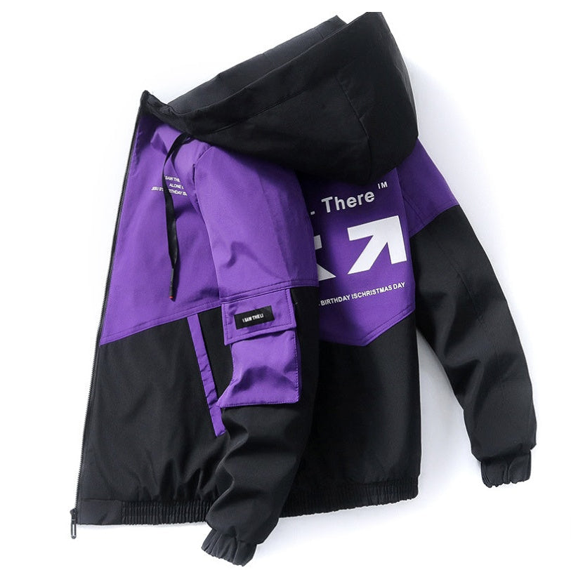 Men’s Printed Hooded Casual Jacket