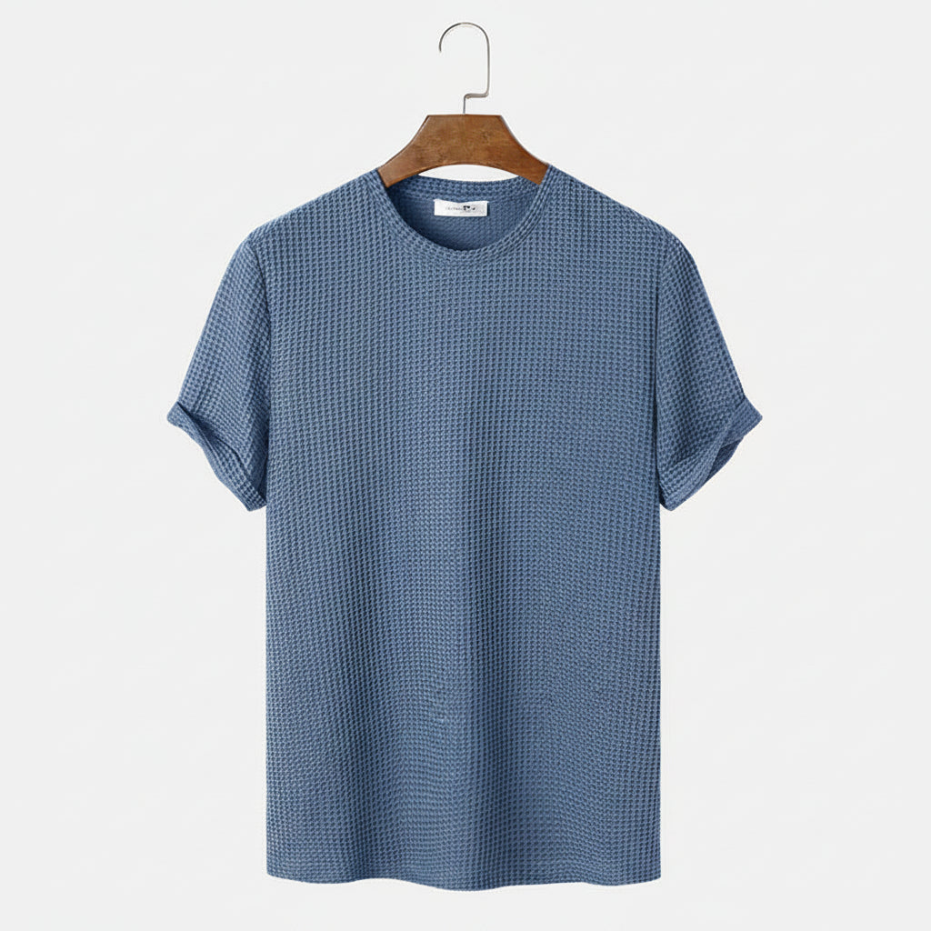 Men’s Slim Fit Henley Basic T-Shirt