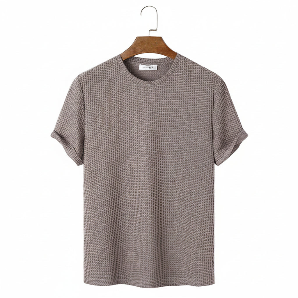 Men’s Slim Fit Henley Basic T-Shirt