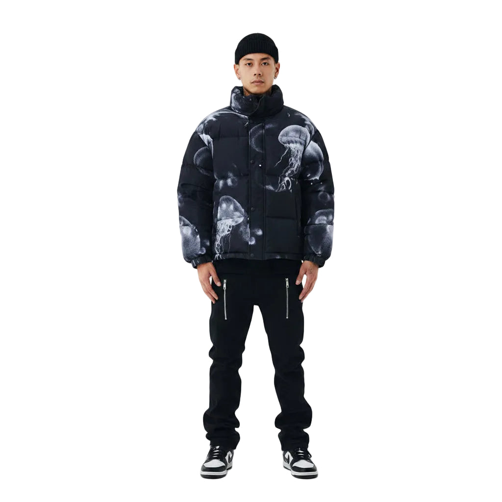 Men’s Trendy Printed Down Jacket