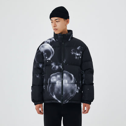 Men’s Trendy Printed Down Jacket