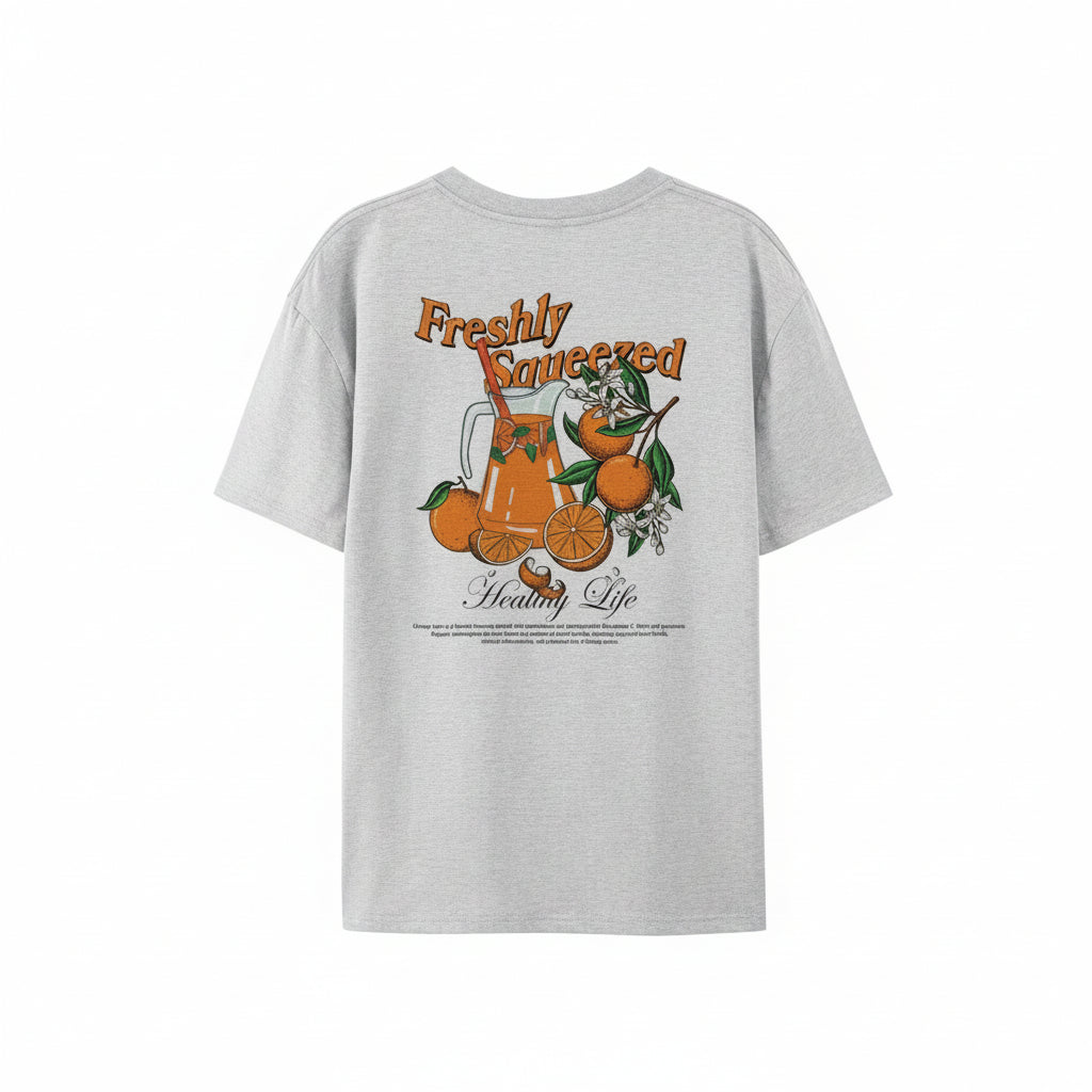 Women’s Citrus Print Loose T-Shirt