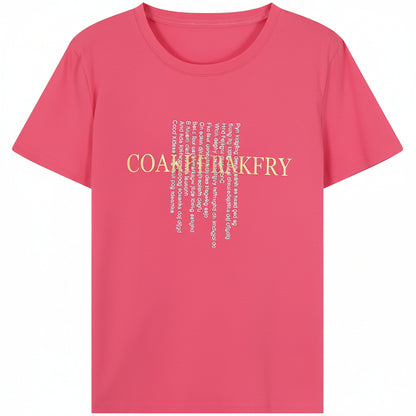 Women’s Loose Cotton Student T-Shirt