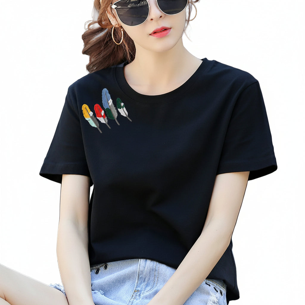 Women’s Loose Cotton Student T-Shirt