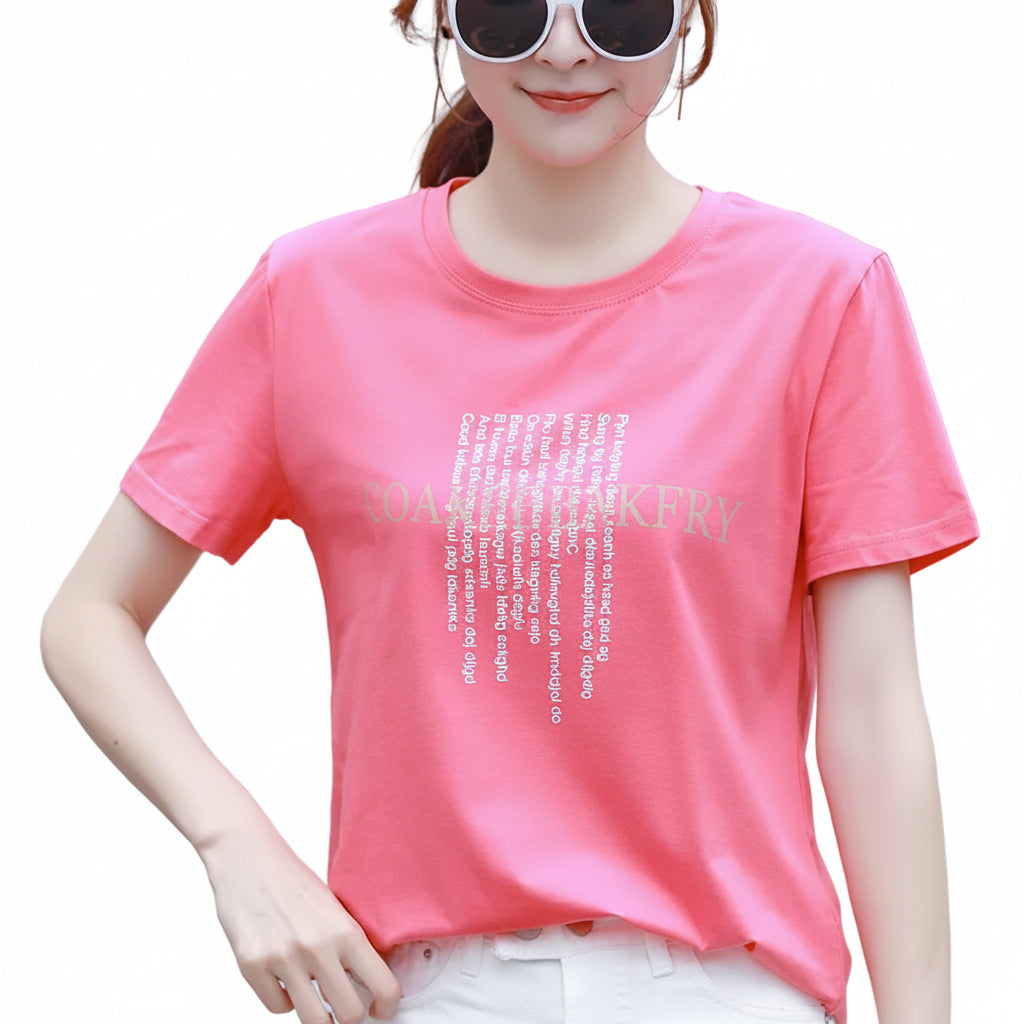 Women’s Loose Cotton Student T-Shirt