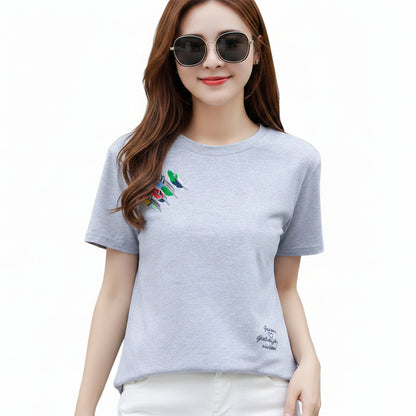 Women’s Loose Cotton Student T-Shirt