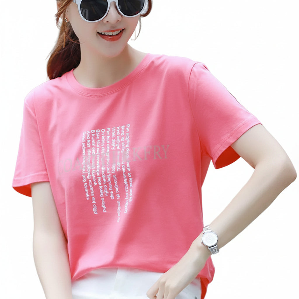 Women’s Loose Cotton Student T-Shirt