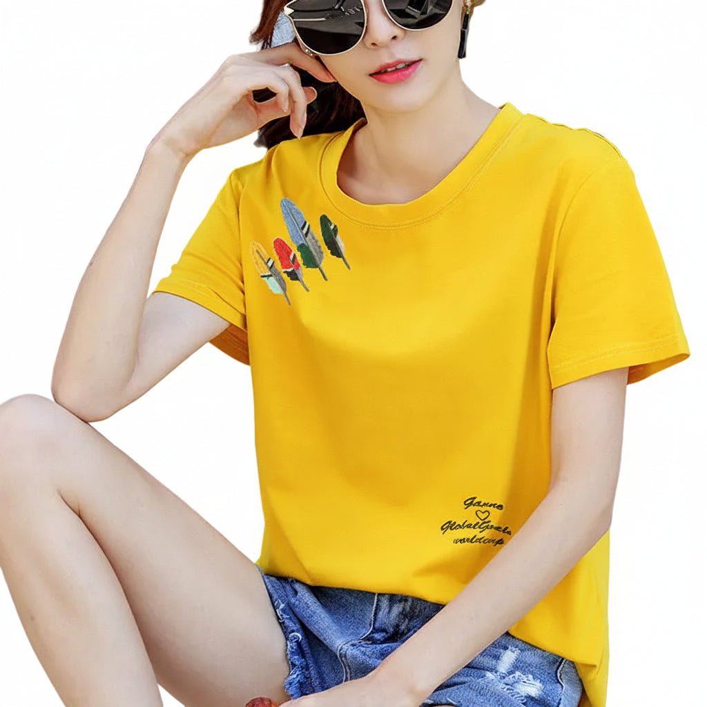 Women’s Loose Cotton Student T-Shirt