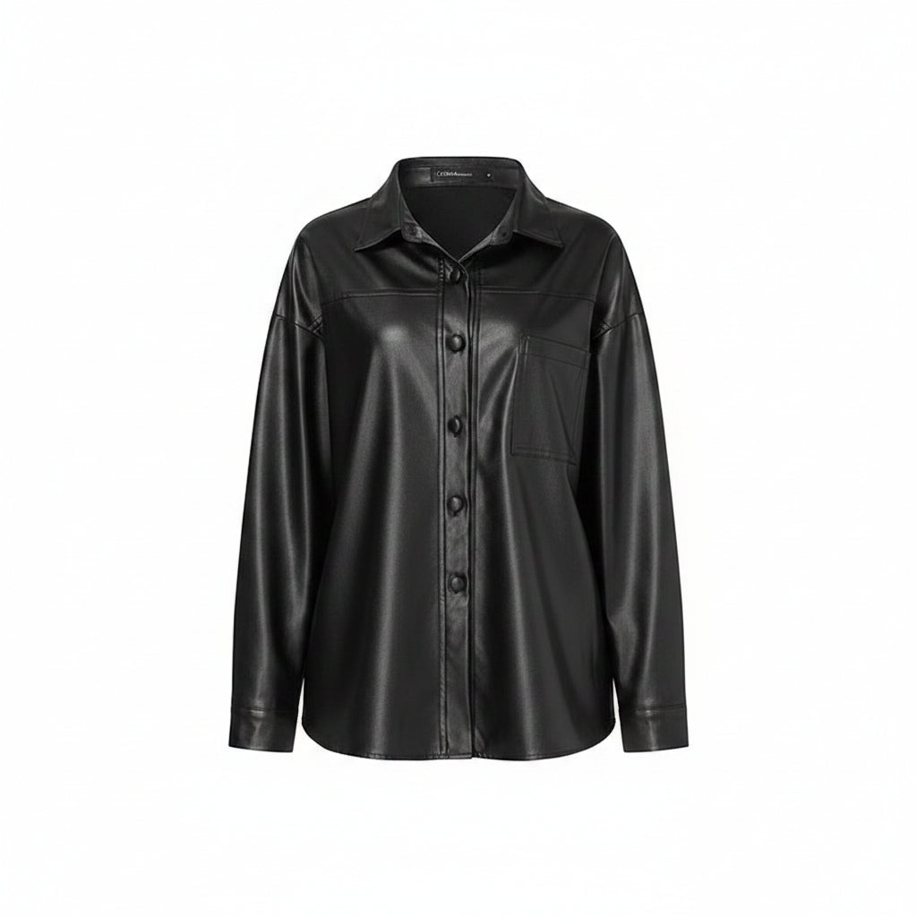 Women’s PU Motorcycle Leather Jacket
