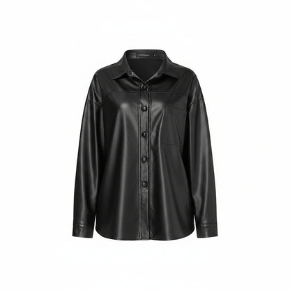 Women’s PU Motorcycle Leather Jacket